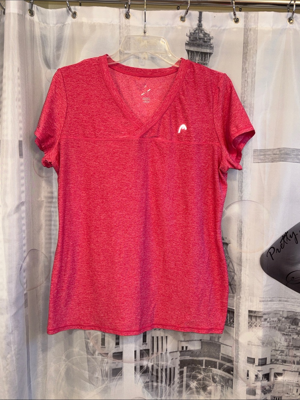 Head Women's Raspberry Heather V-Neck Short Sleeve Tee - Mix and Match 2 for $10